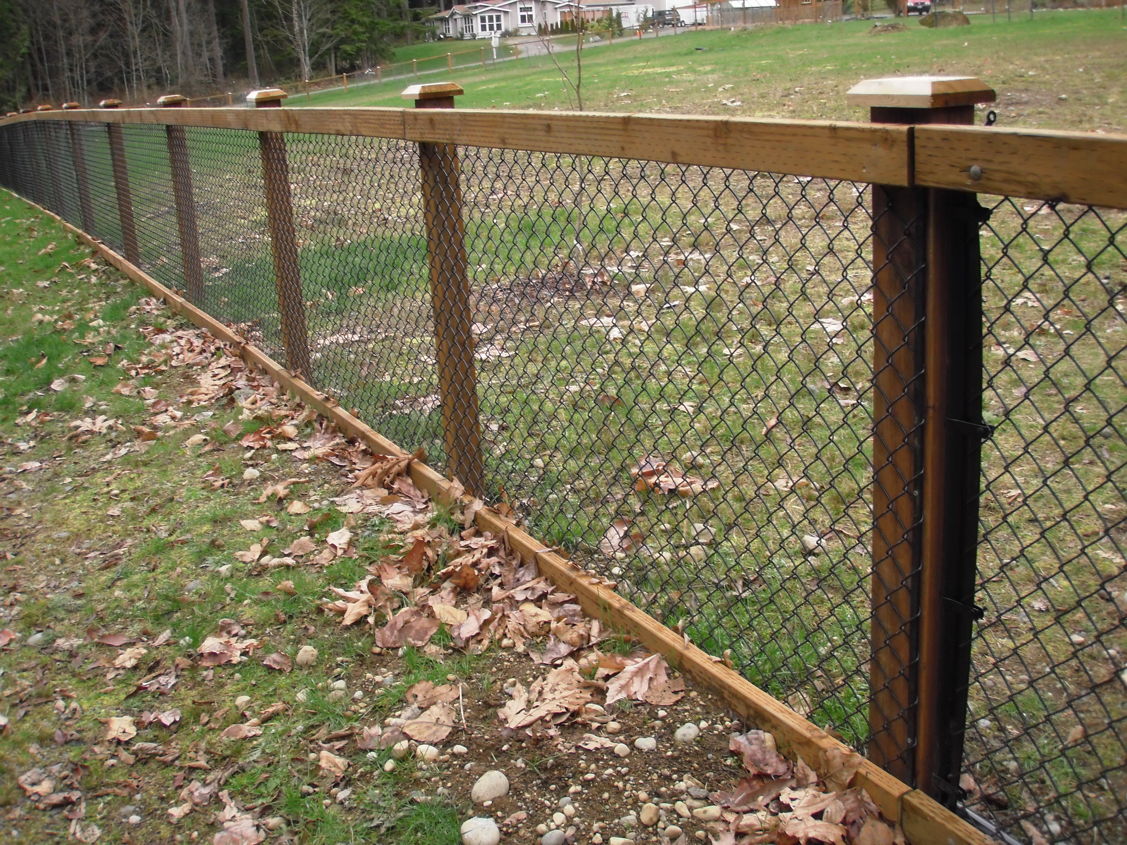 Attach Chain Link Fence To Wood Post