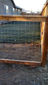 Full Panel Galvanized Fence with Grid 2x4