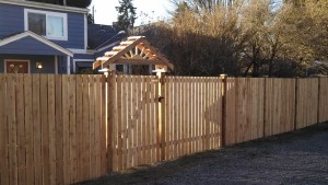 Cedar Sunburst Arbor Over Cedar Gate