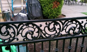 Custom Iron Vine Top Fence