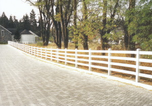 Vinyl 4 Rail Fence