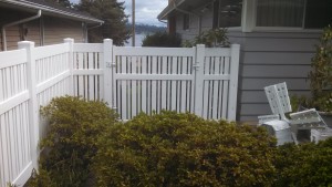 Vinyl Contemporary Fence