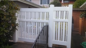 Vinyl Contemporary Fence