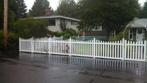 Vinyl Scallop Picket Fence